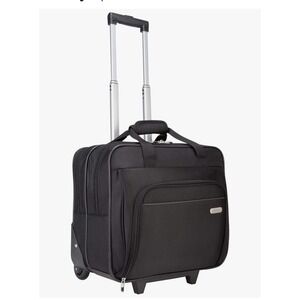 Rolling Laptop Bag Black Business Travel Carry On Wheels Telescopic Handle